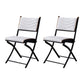 Modern Indoor-Outdoor Metal Side Chair Folding Open Back Dining Side Chair White 2 Piece Set Clearhalo ' kitchen&dining_furn' 'Dining Chairs' 'Dining Tables & Seating' 'dining_chair' 'furn' 'furn_dining_chair' 'Furniture' 'furniture_dining_chair' 'Kitchen & Dining Furniture' 'kitchen' 4099377
