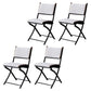 Modern Indoor-Outdoor Metal Side Chair Folding Open Back Dining Side Chair White 4 Piece Set Clearhalo ' kitchen&dining_furn' 'Dining Chairs' 'Dining Tables & Seating' 'dining_chair' 'furn' 'furn_dining_chair' 'Furniture' 'furniture_dining_chair' 'Kitchen & Dining Furniture' 'kitchen' 4099379