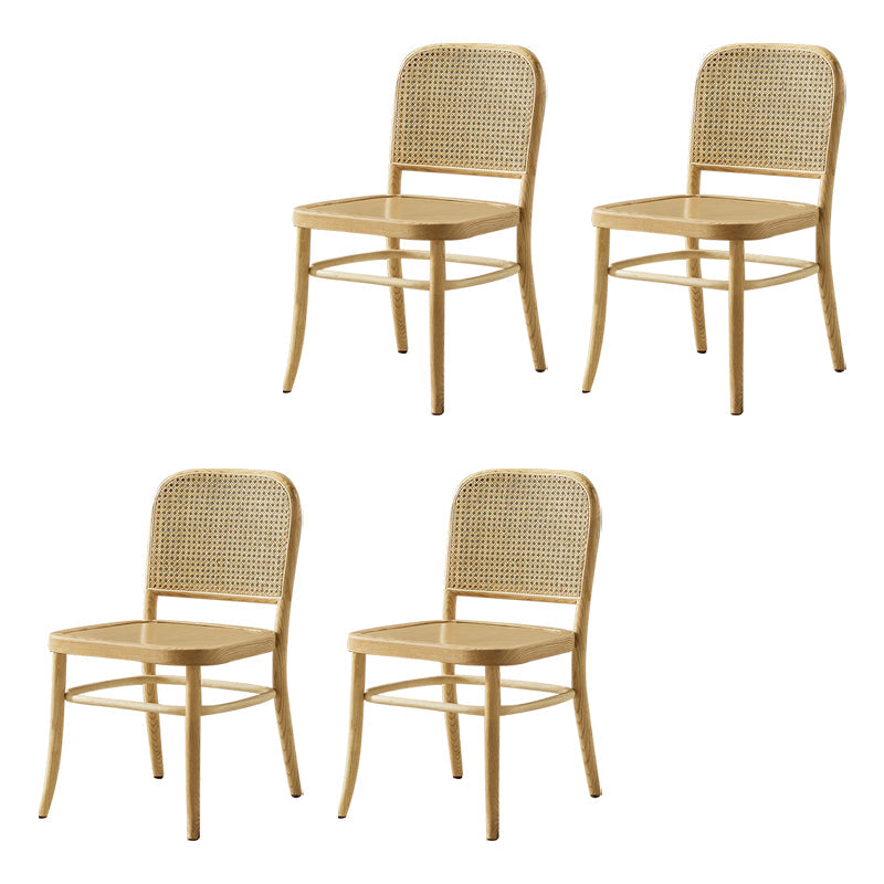 Traditional Style Solid Wood Chair Kitchen Open Back Dining Side Chairs Wood 4 Piece Set Clearhalo ' kitchen&dining_furn' 'Dining Chairs' 'Dining Tables & Seating' 'dining_chair' 'furn' 'furn_dining_chair' 'Furniture' 'furniture_dining_chair' 'Kitchen & Dining Furniture' 'kitchen' 4099396