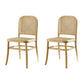 Traditional Style Solid Wood Chair Kitchen Open Back Dining Side Chairs Natural 2 Piece Set Clearhalo ' kitchen&dining_furn' 'Dining Chairs' 'Dining Tables & Seating' 'dining_chair' 'furn' 'furn_dining_chair' 'Furniture' 'furniture_dining_chair' 'Kitchen & Dining Furniture' 'kitchen' 4099400