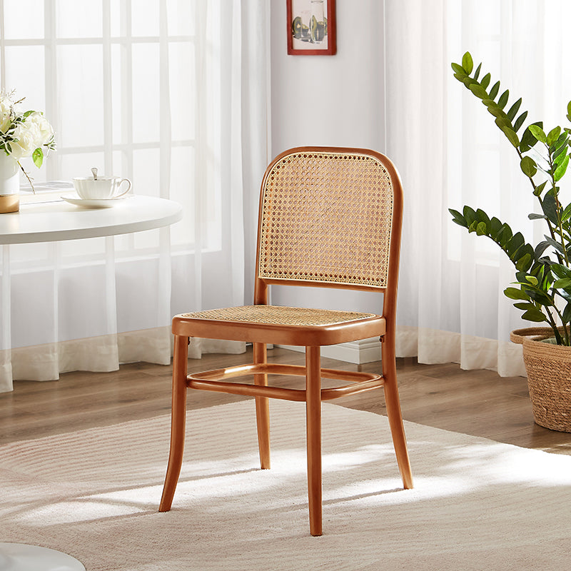 Traditional Style Solid Wood Chair Kitchen Open Back Dining Side Chairs Walnut 1 Piece Clearhalo ' kitchen&dining_furn' 'Dining Chairs' 'Dining Tables & Seating' 'dining_chair' 'furn' 'furn_dining_chair' 'Furniture' 'furniture_dining_chair' 'Kitchen & Dining Furniture' 'kitchen' 4099404