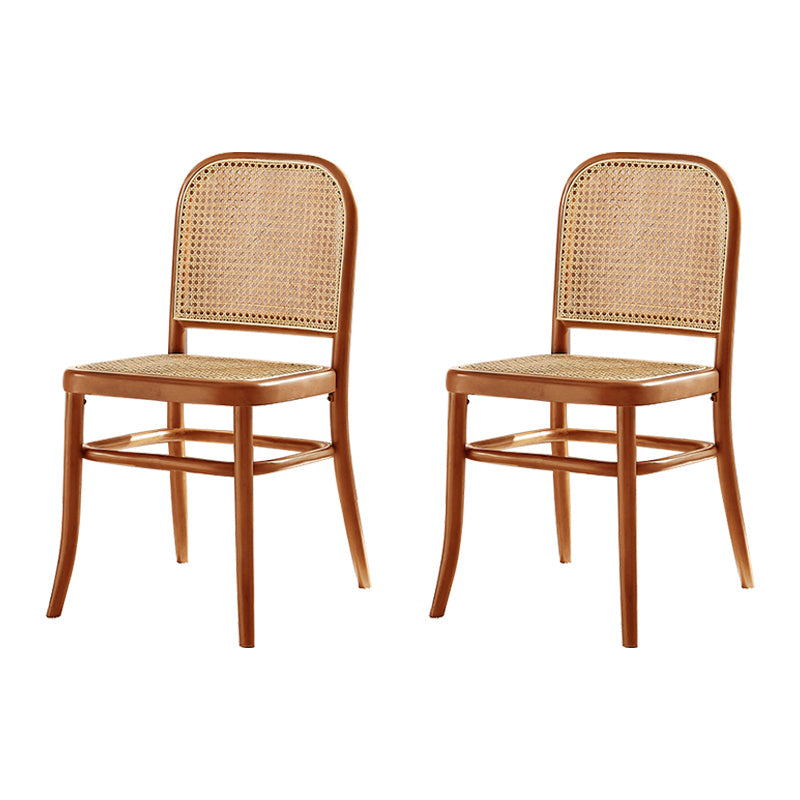 Traditional Style Solid Wood Chair Kitchen Open Back Dining Side Chairs Walnut 2 Piece Set Clearhalo ' kitchen&dining_furn' 'Dining Chairs' 'Dining Tables & Seating' 'dining_chair' 'furn' 'furn_dining_chair' 'Furniture' 'furniture_dining_chair' 'Kitchen & Dining Furniture' 'kitchen' 4099407