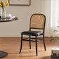 Traditional Style Solid Wood Chair Kitchen Open Back Dining Side Chairs Gloss Black 1 Piece Clearhalo ' kitchen&dining_furn' 'Dining Chairs' 'Dining Tables & Seating' 'dining_chair' 'furn' 'furn_dining_chair' 'Furniture' 'furniture_dining_chair' 'Kitchen & Dining Furniture' 'kitchen' 4099417