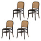 Traditional Style Solid Wood Chair Kitchen Open Back Dining Side Chairs Gloss Black 4 Piece Set Clearhalo ' kitchen&dining_furn' 'Dining Chairs' 'Dining Tables & Seating' 'dining_chair' 'furn' 'furn_dining_chair' 'Furniture' 'furniture_dining_chair' 'Kitchen & Dining Furniture' 'kitchen' 4099419