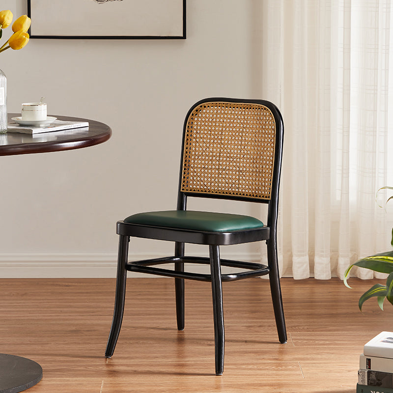 Traditional Style Solid Wood Chair Kitchen Open Back Dining Side Chairs Green 1 Piece Clearhalo ' kitchen&dining_furn' 'Dining Chairs' 'Dining Tables & Seating' 'dining_chair' 'furn' 'furn_dining_chair' 'Furniture' 'furniture_dining_chair' 'Kitchen & Dining Furniture' 'kitchen' 4099420