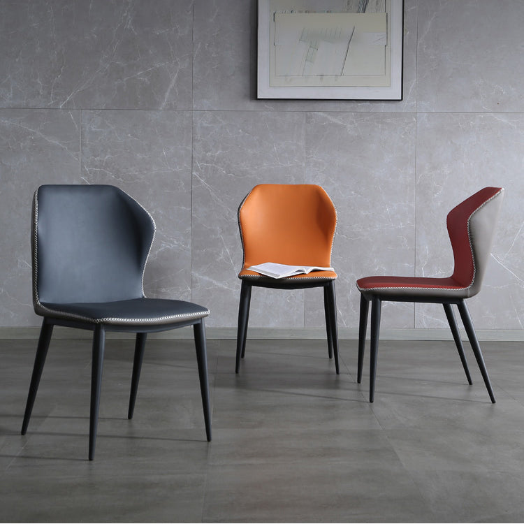 Industrial Style Metal Chairs Kitchen Dining Wingback Side Chair (Set of 2) Clearhalo ' kitchen&dining_furn' 'Dining Chairs' 'Dining Tables & Seating' 'dining_chair' 'furn' 'furn_dining_chair' 'Furniture' 'furniture_dining_chair' 'Kitchen & Dining Furniture' 'kitchen' 4099435