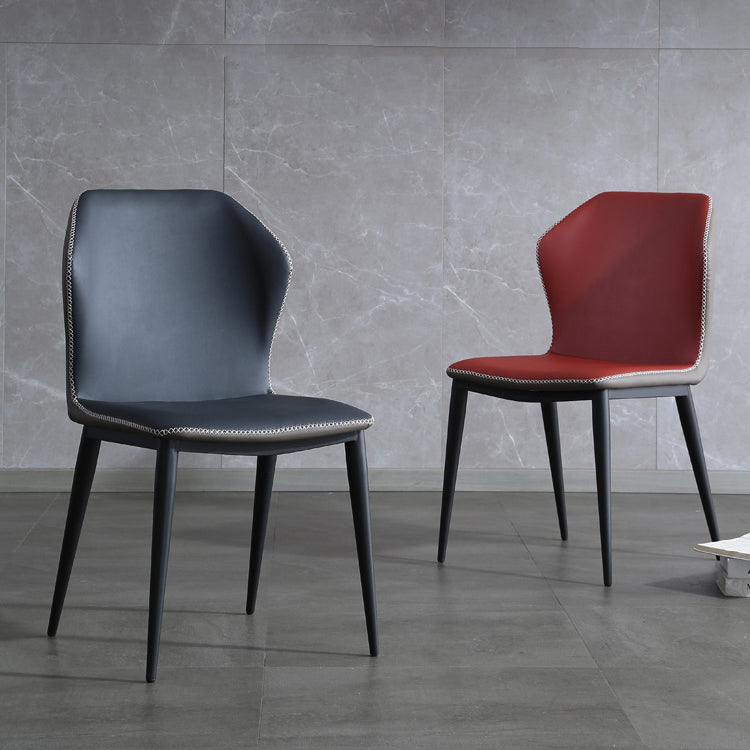 Industrial Style Metal Chairs Kitchen Dining Wingback Side Chair (Set of 2) Clearhalo ' kitchen&dining_furn' 'Dining Chairs' 'Dining Tables & Seating' 'dining_chair' 'furn' 'furn_dining_chair' 'Furniture' 'furniture_dining_chair' 'Kitchen & Dining Furniture' 'kitchen' 4099448