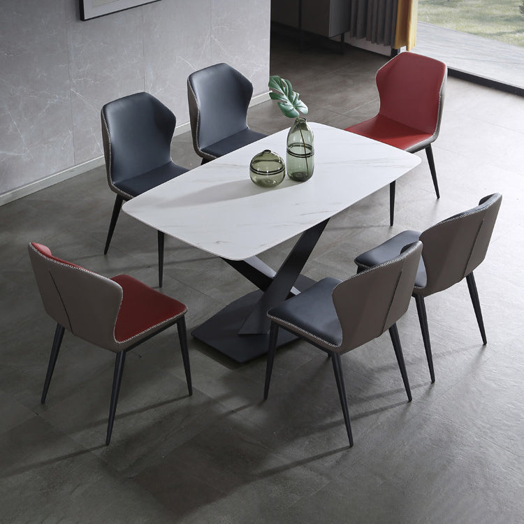 Industrial Style Metal Chairs Kitchen Dining Wingback Side Chair (Set of 2) Clearhalo ' kitchen&dining_furn' 'Dining Chairs' 'Dining Tables & Seating' 'dining_chair' 'furn' 'furn_dining_chair' 'Furniture' 'furniture_dining_chair' 'Kitchen & Dining Furniture' 'kitchen' 4099449