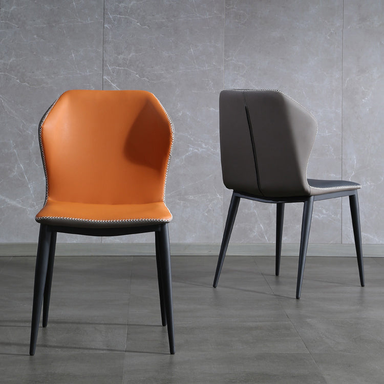 Industrial Style Metal Chairs Kitchen Dining Wingback Side Chair (Set of 2) Clearhalo ' kitchen&dining_furn' 'Dining Chairs' 'Dining Tables & Seating' 'dining_chair' 'furn' 'furn_dining_chair' 'Furniture' 'furniture_dining_chair' 'Kitchen & Dining Furniture' 'kitchen' 4099450