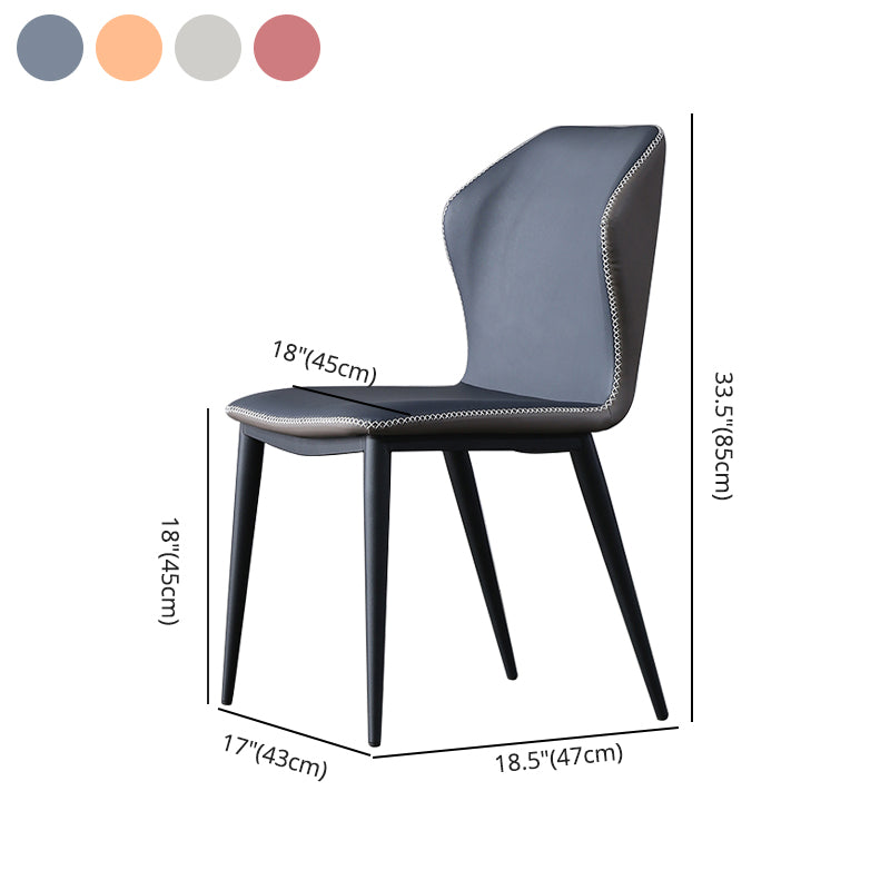 Industrial Style Metal Chairs Kitchen Dining Wingback Side Chair (Set of 2) Clearhalo ' kitchen&dining_furn' 'Dining Chairs' 'Dining Tables & Seating' 'dining_chair' 'furn' 'furn_dining_chair' 'Furniture' 'furniture_dining_chair' 'Kitchen & Dining Furniture' 'kitchen' 4099452