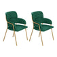 Nordic Style Metal Dining Room Chairs Velvet Arm Chair for Restaurant Blackish Green 2 Piece Set Clearhalo ' kitchen&dining_furn' 'Dining Chairs' 'Dining Tables & Seating' 'dining_chair' 'furn' 'furn_dining_chair' 'Furniture' 'furniture_dining_chair' 'Kitchen & Dining Furniture' 'kitchen' 4099462