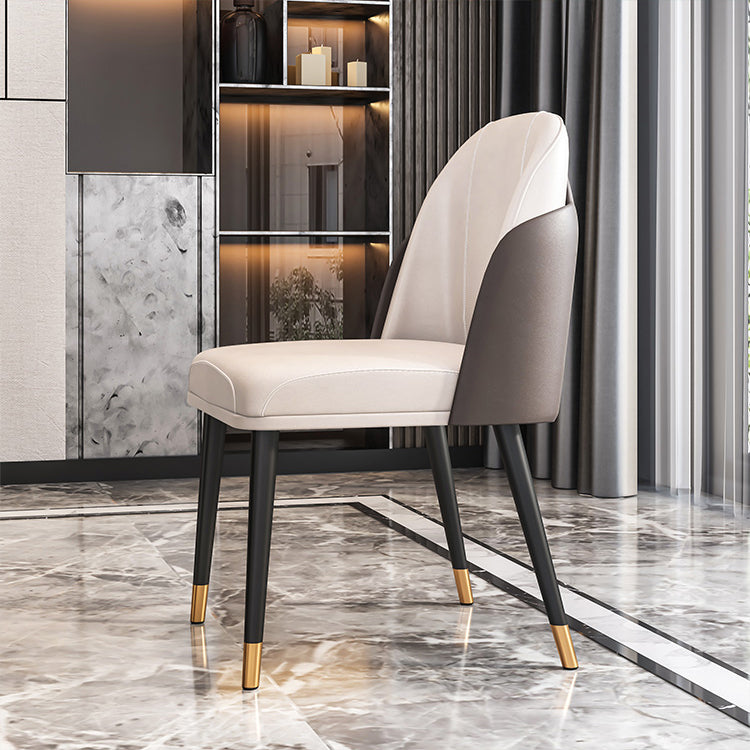 Scandinavian Style Metal Chairs Set Parsons Dining Room Kitchen Chairs Clearhalo ' kitchen&dining_furn' 'Dining Chairs' 'Dining Tables & Seating' 'dining_chair' 'furn' 'furn_dining_chair' 'Furniture' 'furniture_dining_chair' 'Kitchen & Dining Furniture' 'kitchen' 4099477