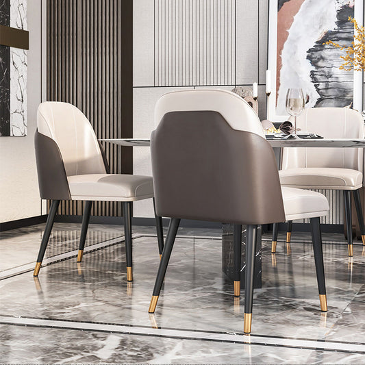 Scandinavian Style Metal Chairs Set Parsons Dining Room Kitchen Chairs Clearhalo ' kitchen&dining_furn' 'Dining Chairs' 'Dining Tables & Seating' 'dining_chair' 'furn' 'furn_dining_chair' 'Furniture' 'furniture_dining_chair' 'Kitchen & Dining Furniture' 'kitchen' 4099480