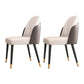 Scandinavian Style Metal Chairs Set Parsons Dining Room Kitchen Chairs Brown 2 Piece Set Clearhalo ' kitchen&dining_furn' 'Dining Chairs' 'Dining Tables & Seating' 'dining_chair' 'furn' 'furn_dining_chair' 'Furniture' 'furniture_dining_chair' 'Kitchen & Dining Furniture' 'kitchen' 4099481