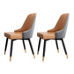 Scandinavian Style Metal Chairs Set Parsons Dining Room Kitchen Chairs Orange-Gray 2 Piece Set Clearhalo ' kitchen&dining_furn' 'Dining Chairs' 'Dining Tables & Seating' 'dining_chair' 'furn' 'furn_dining_chair' 'Furniture' 'furniture_dining_chair' 'Kitchen & Dining Furniture' 'kitchen' 4099487