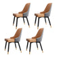 Scandinavian Style Metal Chairs Set Parsons Dining Room Kitchen Chairs Orange-Gray 4 Piece Set Clearhalo ' kitchen&dining_furn' 'Dining Chairs' 'Dining Tables & Seating' 'dining_chair' 'furn' 'furn_dining_chair' 'Furniture' 'furniture_dining_chair' 'Kitchen & Dining Furniture' 'kitchen' 4099490