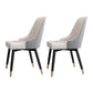 Scandinavian Style Metal Chairs Set Parsons Dining Room Kitchen Chairs Cream Gray 2 Piece Set Clearhalo ' kitchen&dining_furn' 'Dining Chairs' 'Dining Tables & Seating' 'dining_chair' 'furn' 'furn_dining_chair' 'Furniture' 'furniture_dining_chair' 'Kitchen & Dining Furniture' 'kitchen' 4099493