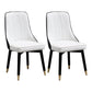 Scandinavian Kitchen Dining Room Chairs Set Wood Parsons Chair (Set of 2) White Clearhalo ' kitchen&dining_furn' 'Dining Chairs' 'Dining Tables & Seating' 'dining_chair' 'furn' 'furn_dining_chair' 'Furniture' 'furniture_dining_chair' 'Kitchen & Dining Furniture' 'kitchen' 4099505