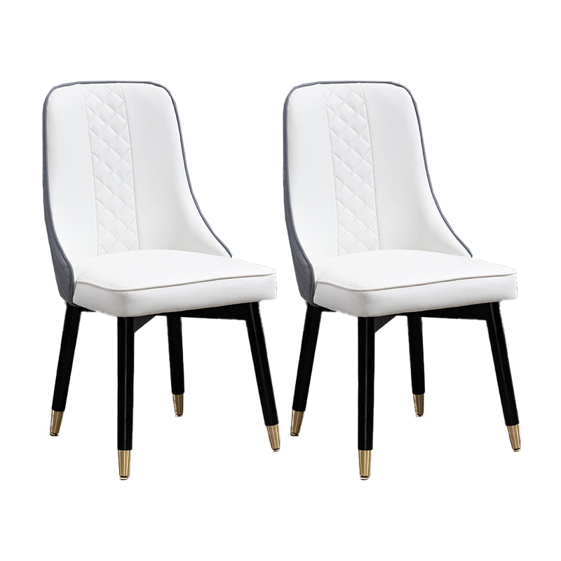 Scandinavian Kitchen Dining Room Chairs Set Wood Parsons Chair (Set of 2) Light Gray Clearhalo ' kitchen&dining_furn' 'Dining Chairs' 'Dining Tables & Seating' 'dining_chair' 'furn' 'furn_dining_chair' 'Furniture' 'furniture_dining_chair' 'Kitchen & Dining Furniture' 'kitchen' 4099507