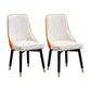 Scandinavian Kitchen Dining Room Chairs Set Wood Parsons Chair (Set of 2) Orange Clearhalo ' kitchen&dining_furn' 'Dining Chairs' 'Dining Tables & Seating' 'dining_chair' 'furn' 'furn_dining_chair' 'Furniture' 'furniture_dining_chair' 'Kitchen & Dining Furniture' 'kitchen' 4099512