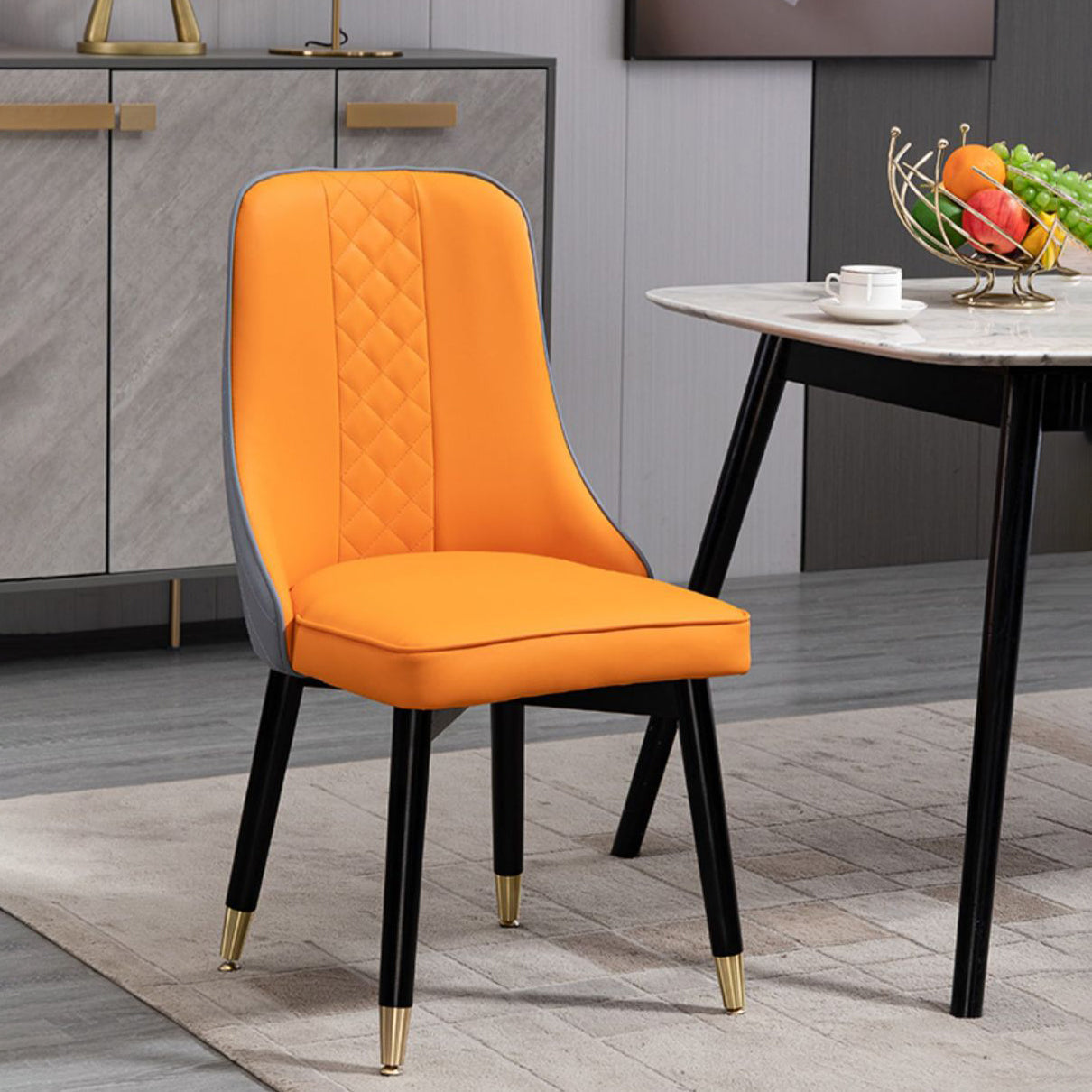 Scandinavian Kitchen Dining Room Chairs Set Wood Parsons Chair (Set of 2) Clearhalo ' kitchen&dining_furn' 'Dining Chairs' 'Dining Tables & Seating' 'dining_chair' 'furn' 'furn_dining_chair' 'Furniture' 'furniture_dining_chair' 'Kitchen & Dining Furniture' 'kitchen' 4099516