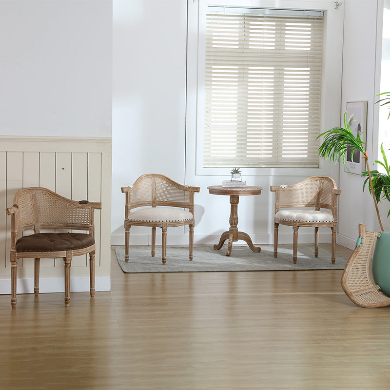 Country Style Rubberwood Chairs Kitchen Dining Open Back Arm Chair Set Clearhalo ' kitchen&dining_furn' 'Dining Chairs' 'Dining Tables & Seating' 'dining_chair' 'furn' 'furn_dining_chair' 'Furniture' 'furniture_dining_chair' 'Kitchen & Dining Furniture' 'kitchen' 4099521