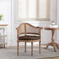 Country Style Rubberwood Chairs Kitchen Dining Open Back Arm Chair Set Coffee Clearhalo ' kitchen&dining_furn' 'Dining Chairs' 'Dining Tables & Seating' 'dining_chair' 'furn' 'furn_dining_chair' 'Furniture' 'furniture_dining_chair' 'Kitchen & Dining Furniture' 'kitchen' 4099525