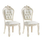 Victorian Style Dining Side Chair Dining Armless Side Chairs for Home Use (Set of 2) Cream Clearhalo ' kitchen&dining_furn' 'Dining Chairs' 'Dining Tables & Seating' 'dining_chair' 'furn' 'furn_dining_chair' 'Furniture' 'furniture_dining_chair' 'Kitchen & Dining Furniture' 'kitchen' 4099537