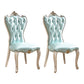 Victorian Style Dining Side Chair Dining Armless Side Chairs for Home Use (Set of 2) Light Blue Clearhalo ' kitchen&dining_furn' 'Dining Chairs' 'Dining Tables & Seating' 'dining_chair' 'furn' 'furn_dining_chair' 'Furniture' 'furniture_dining_chair' 'Kitchen & Dining Furniture' 'kitchen' 4099540