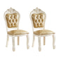 Victorian Style Dining Side Chair Dining Armless Side Chairs for Home Use (Set of 2) Champagne Clearhalo ' kitchen&dining_furn' 'Dining Chairs' 'Dining Tables & Seating' 'dining_chair' 'furn' 'furn_dining_chair' 'Furniture' 'furniture_dining_chair' 'Kitchen & Dining Furniture' 'kitchen' 4099542