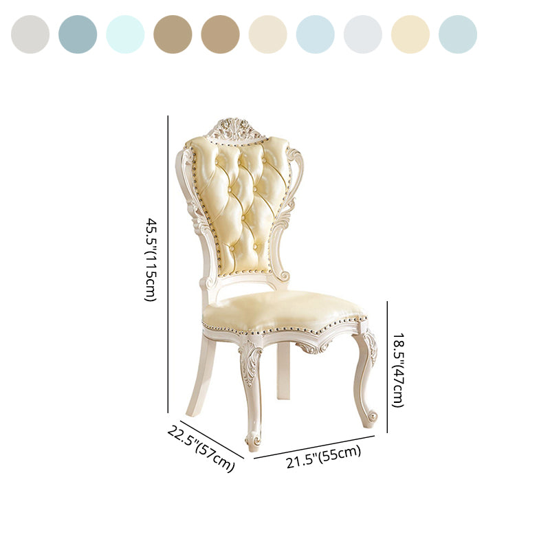 Victorian Style Dining Side Chair Dining Armless Side Chairs for Home Use (Set of 2) Clearhalo ' kitchen&dining_furn' 'Dining Chairs' 'Dining Tables & Seating' 'dining_chair' 'furn' 'furn_dining_chair' 'Furniture' 'furniture_dining_chair' 'Kitchen & Dining Furniture' 'kitchen' 4099554