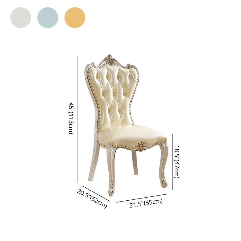 Victorian Style Dining Side Chair Dining Armless Side Chairs for Home Use (Set of 2) Clearhalo ' kitchen&dining_furn' 'Dining Chairs' 'Dining Tables & Seating' 'dining_chair' 'furn' 'furn_dining_chair' 'Furniture' 'furniture_dining_chair' 'Kitchen & Dining Furniture' 'kitchen' 4099555