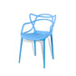 Contemporary Style Kitchen Dining Chair Plastic Dining Arm Side Chairs Blue 1 Piece Clearhalo ' kitchen&dining_furn' 'Dining Chairs' 'Dining Tables & Seating' 'dining_chair' 'furn' 'furn_dining_chair' 'Furniture' 'furniture_dining_chair' 'Kitchen & Dining Furniture' 'kitchen' 4099567