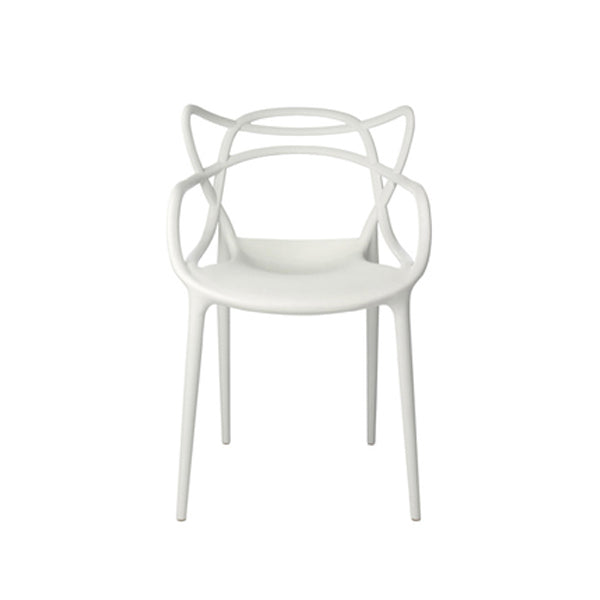 Contemporary Style Kitchen Dining Chair Plastic Dining Arm Side Chairs White 1 Piece Clearhalo ' kitchen&dining_furn' 'Dining Chairs' 'Dining Tables & Seating' 'dining_chair' 'furn' 'furn_dining_chair' 'Furniture' 'furniture_dining_chair' 'Kitchen & Dining Furniture' 'kitchen' 4099576