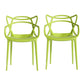 Contemporary Style Kitchen Dining Chair Plastic Dining Arm Side Chairs Green 2 Piece Set Clearhalo ' kitchen&dining_furn' 'Dining Chairs' 'Dining Tables & Seating' 'dining_chair' 'furn' 'furn_dining_chair' 'Furniture' 'furniture_dining_chair' 'Kitchen & Dining Furniture' 'kitchen' 4099580
