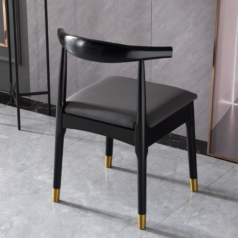 Scandinavian Indoor Side Chair Wood Upholstered Open Back Dining Room Chair Clearhalo ' kitchen&dining_furn' 'Dining Chairs' 'Dining Tables & Seating' 'dining_chair' 'furn' 'furn_dining_chair' 'Furniture' 'furniture_dining_chair' 'Kitchen & Dining Furniture' 'kitchen' 4099590