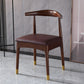 Scandinavian Indoor Side Chair Wood Upholstered Open Back Dining Room Chair Burgundy 1 Piece Walnut Clearhalo ' kitchen&dining_furn' 'Dining Chairs' 'Dining Tables & Seating' 'dining_chair' 'furn' 'furn_dining_chair' 'Furniture' 'furniture_dining_chair' 'Kitchen & Dining Furniture' 'kitchen' 4099595