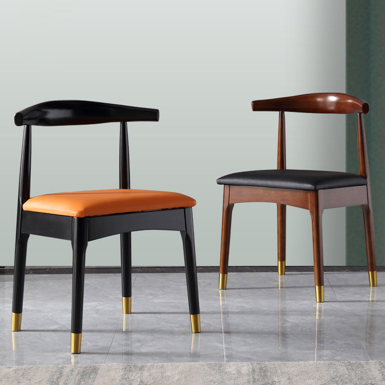 Scandinavian Indoor Side Chair Wood Upholstered Open Back Dining Room Chair Clearhalo ' kitchen&dining_furn' 'Dining Chairs' 'Dining Tables & Seating' 'dining_chair' 'furn' 'furn_dining_chair' 'Furniture' 'furniture_dining_chair' 'Kitchen & Dining Furniture' 'kitchen' 4099601