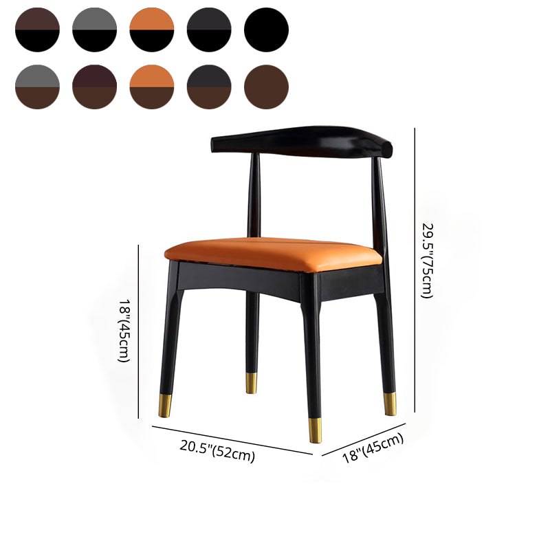 Scandinavian Indoor Side Chair Wood Upholstered Open Back Dining Room Chair Clearhalo ' kitchen&dining_furn' 'Dining Chairs' 'Dining Tables & Seating' 'dining_chair' 'furn' 'furn_dining_chair' 'Furniture' 'furniture_dining_chair' 'Kitchen & Dining Furniture' 'kitchen' 4099624