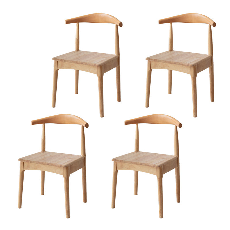 Indoor Scandinavian Side Chair Upholstered Wood Open Back Dining Room Chair Natural 4 Piece Set Clearhalo ' kitchen&dining_furn' 'Dining Chairs' 'Dining Tables & Seating' 'dining_chair' 'furn' 'furn_dining_chair' 'Furniture' 'furniture_dining_chair' 'Kitchen & Dining Furniture' 'kitchen' 4099630