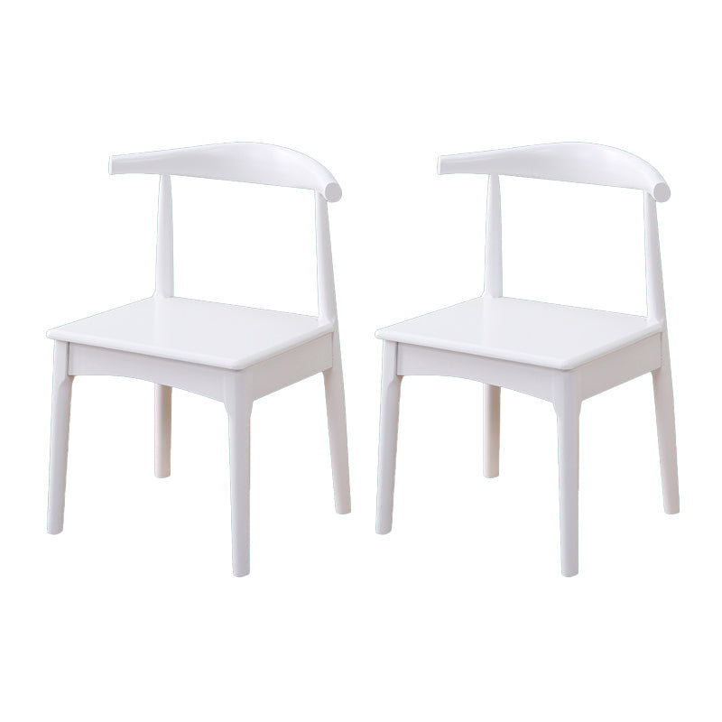 Indoor Scandinavian Side Chair Upholstered Wood Open Back Dining Room Chair White 2 Piece Set Clearhalo ' kitchen&dining_furn' 'Dining Chairs' 'Dining Tables & Seating' 'dining_chair' 'furn' 'furn_dining_chair' 'Furniture' 'furniture_dining_chair' 'Kitchen & Dining Furniture' 'kitchen' 4099634
