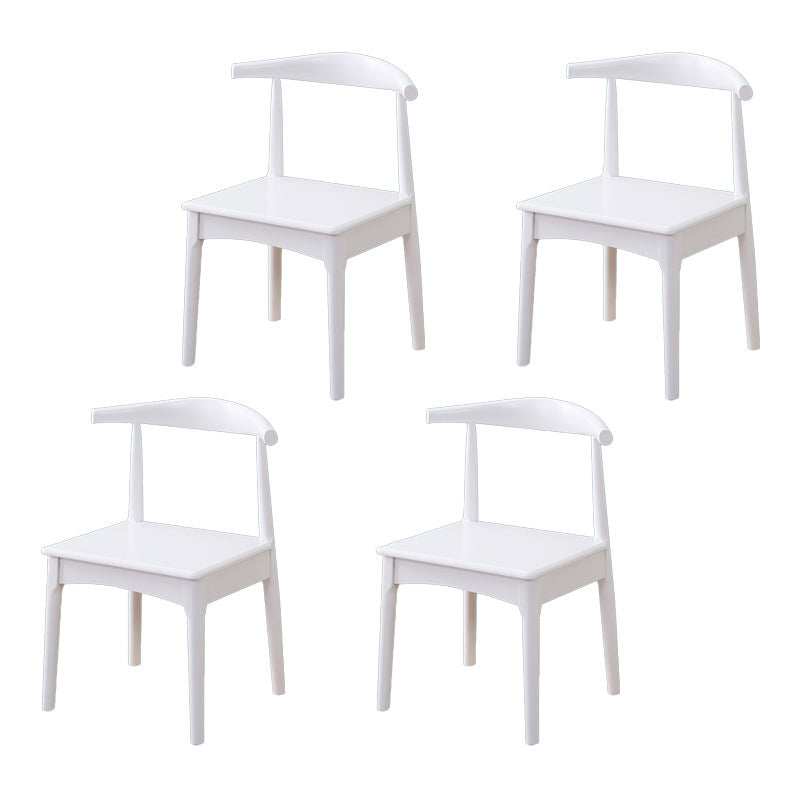 Indoor Scandinavian Side Chair Upholstered Wood Open Back Dining Room Chair White 4 Piece Set Clearhalo ' kitchen&dining_furn' 'Dining Chairs' 'Dining Tables & Seating' 'dining_chair' 'furn' 'furn_dining_chair' 'Furniture' 'furniture_dining_chair' 'Kitchen & Dining Furniture' 'kitchen' 4099636