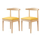 Indoor Scandinavian Side Chair Upholstered Wood Open Back Dining Room Chair Yellow 2 Piece Set Clearhalo ' kitchen&dining_furn' 'Dining Chairs' 'Dining Tables & Seating' 'dining_chair' 'furn' 'furn_dining_chair' 'Furniture' 'furniture_dining_chair' 'Kitchen & Dining Furniture' 'kitchen' 4099640