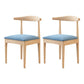 Indoor Scandinavian Side Chair Upholstered Wood Open Back Dining Room Chair Blue 2 Piece Set Clearhalo ' kitchen&dining_furn' 'Dining Chairs' 'Dining Tables & Seating' 'dining_chair' 'furn' 'furn_dining_chair' 'Furniture' 'furniture_dining_chair' 'Kitchen & Dining Furniture' 'kitchen' 4099645