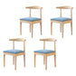 Indoor Scandinavian Side Chair Upholstered Wood Open Back Dining Room Chair Blue 4 Piece Set Clearhalo ' kitchen&dining_furn' 'Dining Chairs' 'Dining Tables & Seating' 'dining_chair' 'furn' 'furn_dining_chair' 'Furniture' 'furniture_dining_chair' 'Kitchen & Dining Furniture' 'kitchen' 4099646