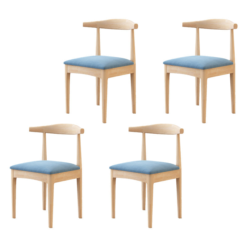 Indoor Scandinavian Side Chair Upholstered Wood Open Back Dining Room Chair Blue 4 Piece Set Clearhalo ' kitchen&dining_furn' 'Dining Chairs' 'Dining Tables & Seating' 'dining_chair' 'furn' 'furn_dining_chair' 'Furniture' 'furniture_dining_chair' 'Kitchen & Dining Furniture' 'kitchen' 4099646