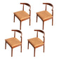 Indoor Scandinavian Side Chair Upholstered Wood Open Back Dining Room Chair Light Khaki 4 Piece Set Clearhalo ' kitchen&dining_furn' 'Dining Chairs' 'Dining Tables & Seating' 'dining_chair' 'furn' 'furn_dining_chair' 'Furniture' 'furniture_dining_chair' 'Kitchen & Dining Furniture' 'kitchen' 4099649