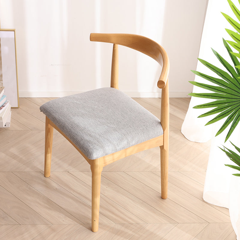 Indoor Scandinavian Side Chair Upholstered Wood Open Back Dining Room Chair Grey 1 Piece Clearhalo ' kitchen&dining_furn' 'Dining Chairs' 'Dining Tables & Seating' 'dining_chair' 'furn' 'furn_dining_chair' 'Furniture' 'furniture_dining_chair' 'Kitchen & Dining Furniture' 'kitchen' 4099650