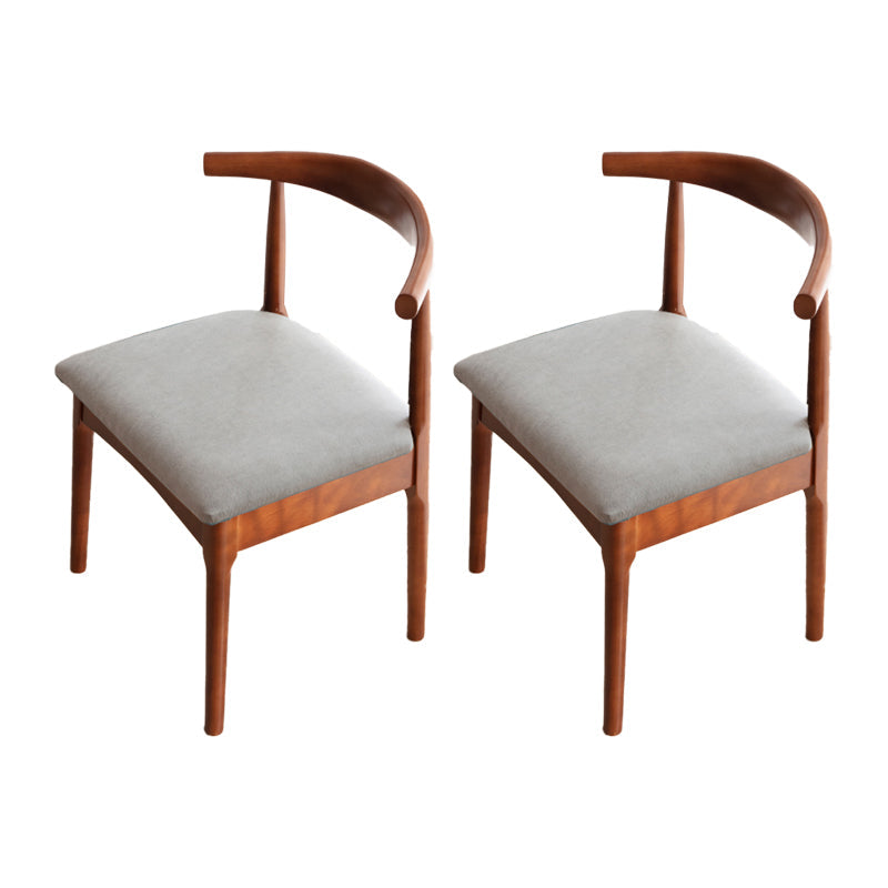 Indoor Scandinavian Side Chair Upholstered Wood Open Back Dining Room Chair Light Gray 2 Piece Set Clearhalo ' kitchen&dining_furn' 'Dining Chairs' 'Dining Tables & Seating' 'dining_chair' 'furn' 'furn_dining_chair' 'Furniture' 'furniture_dining_chair' 'Kitchen & Dining Furniture' 'kitchen' 4099660