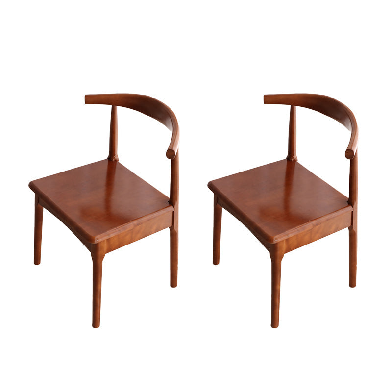 Indoor Scandinavian Side Chair Upholstered Wood Open Back Dining Room Chair Walnut 2 Piece Set Clearhalo ' kitchen&dining_furn' 'Dining Chairs' 'Dining Tables & Seating' 'dining_chair' 'furn' 'furn_dining_chair' 'Furniture' 'furniture_dining_chair' 'Kitchen & Dining Furniture' 'kitchen' 4099669